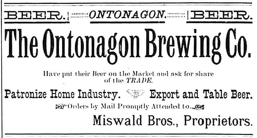 Newspaper ad - <i>The Ontonagon Herald</i>, 13 Sep 1894